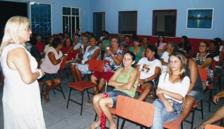 Valéria Leal garantiu presença na palestra sobre os direitos das mulheres