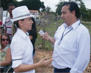 Valéria Leal concede entrevista para Victor Almeida da Central de Noticias do Maranhão.