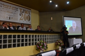 Documentário foi exibido na abertura da programação comemorativa dos 200 anos do Tribunal. (Foto: Ribamar Pinheiro)