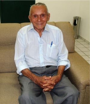 José Alves, logo após ser recebido pela prefeita Valéria do Manin, em 5 de junho de 2013