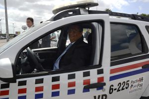 Governador Flávio Dino entrega 45 novas viaturas para reforçar a segurança em São Luís. Foto: Karlos Geromy/Secap