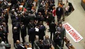 Brasília - Sessão da Câmara dos Deputados destinada a votar pedido de cassação do mandato de Eduardo Cunha (Fabio Rodrigues Pozzebom/Agência Brasil)