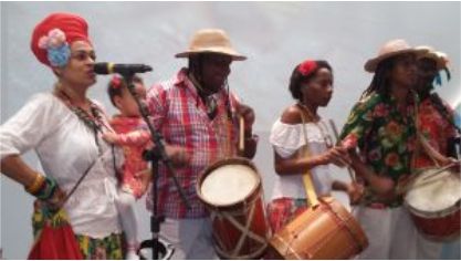 Apresentação da Cultura popular do Maranhão no espaço Casa Brasil. Foto: Divulgação